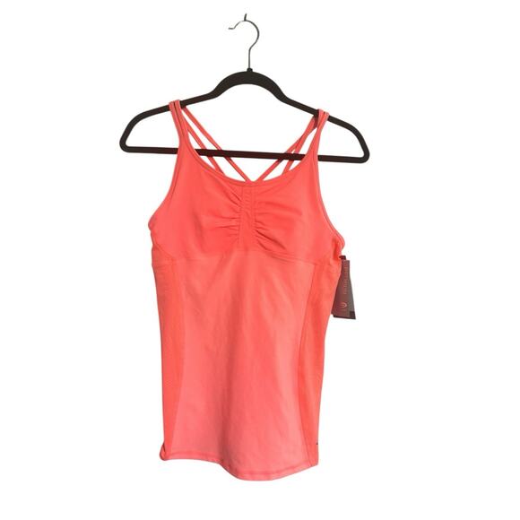 NWT Champion C9 Large Orange Duo-Dry Performance Tank Top built in bra #5139 - Picture 1 of 13